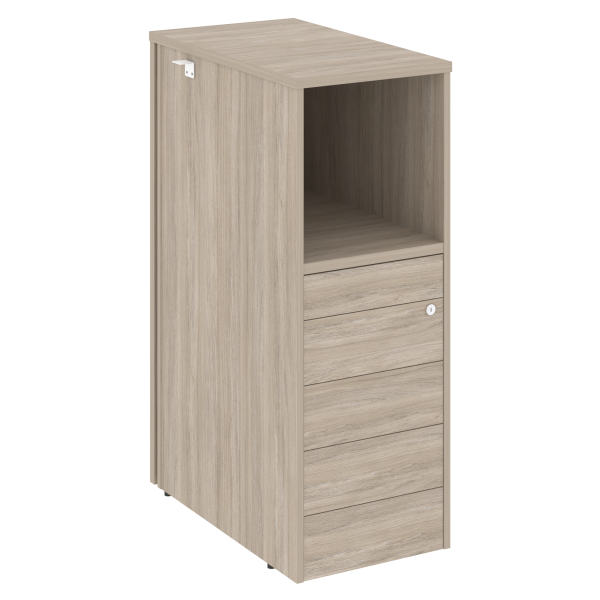 Тумба 5 ящиков TIP-ON проходная,  средняя Onix O.R-TV-5TIP 436x767x1185 (Дуб Аттик) Тумба 5 ящиков TIP-ON проходная,  средняя Onix O.R-TV-5TIP 436x767x1185 (Дуб Аттик)