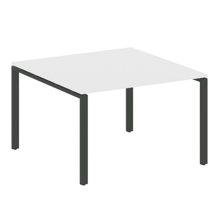 Переговорный стол 1 столешница Metal System Style БП.ПРГ-1.2 1200x1235x750 (Белый/Антрацит металл)