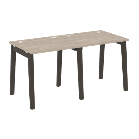 Рабочая станция на деревянных опорах Onix Wood OW.RS-2.0.7 1560x720x750 (Дуб Аттик/Дуб Темный)