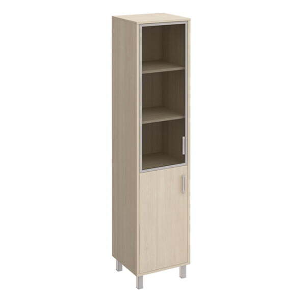 Шкаф для документов левый двери секло в раме + ДСП Борн B 431-813 480x450x2074 (Дуб шамони) Шкаф для документов левый двери секло в раме + ДСП Борн B 431-813 480x450x2074 (Дуб шамони)