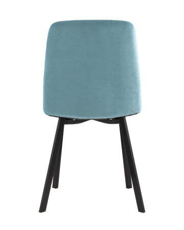 Стул Oliver Square велюр пыльно-голубой (Стул Oliver пыльно-голубой)