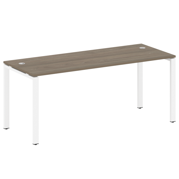 Стол письменный Metal System Style БП.СП-5 1800x720x750 (Вяз/Белый металл) Стол письменный Metal System Style БП.СП-5 1800x720x750 (Вяз/Белый металл)