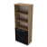 9Ш.005.28 Шкаф высокий со стеклом и открытыми полками (800x450x2045) (Teakwood) 9Ш.005.28 Шкаф высокий со стеклом и открытыми полками (800x450x2045) (Teakwood)