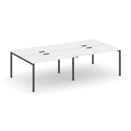Рабочая станция 2-х сторонняя SN-4P.DRS-034 (3160х1232х750) (Белый/Металл Антрацит)