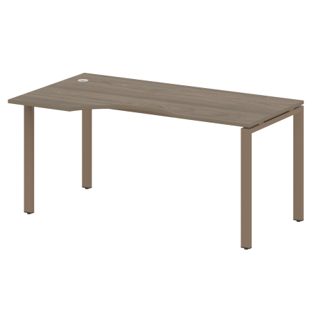 Стол криволинейный левый Metal System Style БП.СА-1 Л 1600x900x750 (Вяз/Мокко металл)