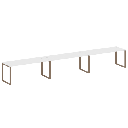 Рабочая станция Metal System Style БО.СМ-3.5 5400x720x750 (Белый/Мокко металл)