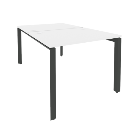 Рабочая станция на П-образном м/к Onix O.MP-D.RS-2.1.8 980x1635x750 (Белый Бриллиант/Черный металл)
