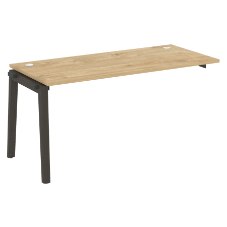 Наборный элемент рабочей станции на деревянных опорах Onix Wood OW.1.NRS-4.7 1580x720x750 (Тиквуд Светлый/Дуб Темный)