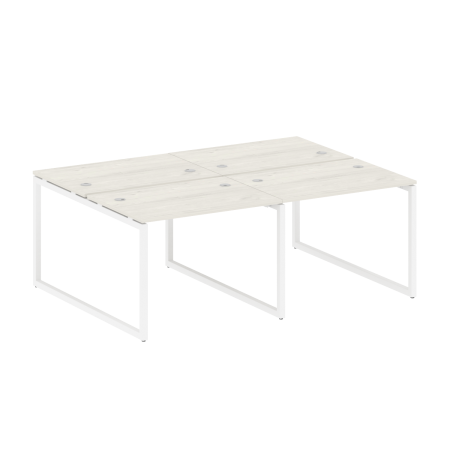 Рабочая станция Metal System Style БО.СМ-4.1 2000x1475x750 (Акация/Антрацит металл)