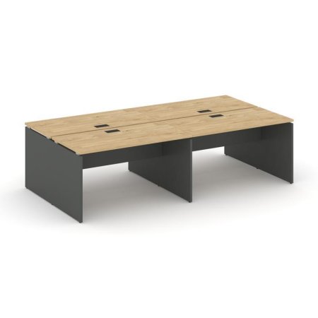 Рабочая станция 2-х сторонняя SN-D.DRS-044 (3160х1432х750) (Тиквуд Светлый/Антрацит)