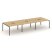Рабочая станция 2-х сторонняя SN-4P.DRS-071 (2940х1432х750) (Тиквуд Светлый/Металл Антрацит) Рабочая станция 2-х сторонняя SN-4P.DRS-071 (2940х1432х750) (Тиквуд Светлый/Металл Антрацит)