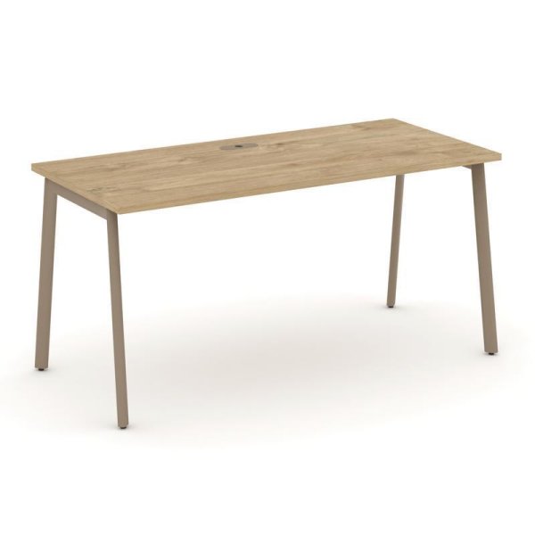 Стол рабочий ES.SP-4-LP (1580х730х750) (Тиквуд Светлый/Металл Латте)