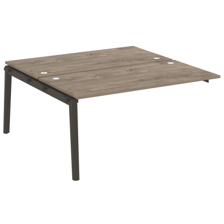 Наборный элемент рабочей станции на деревянных опорах Onix Wood OW.2.NRS-4.8 1580x1635x750 (Тиквуд Темный/Дуб Темный)