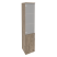 Шкаф высокий узкий левый Onix O.SU-1.2L 400x420x1977 (Тиквуд Светлый)