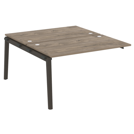 Наборный элемент рабочей станции на деревянных опорах Onix Wood OW.2.NRS-3.8 1380x1635x750 (Тиквуд Темный/Дуб Темный)