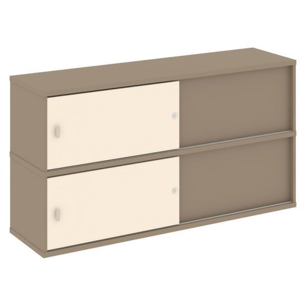 Надставка на 2 тумбы высокая ES.NV-5.2 (1500х410х795) (Латте/Сатин)