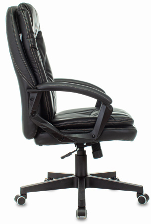 Кресло руководителя CH-868N черный эко.кожа крестов. пластик (Черный)