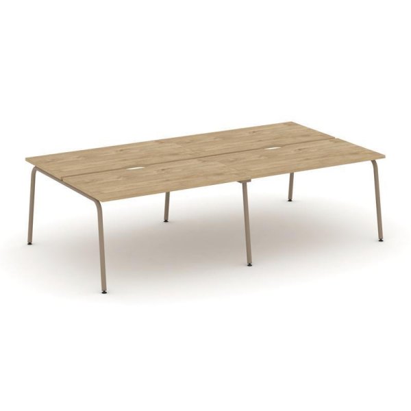 Рабочая станция 4 места ES.D.RS-4.3-VK (2760х1500х750) (Тиквуд Светлый/Металл Латте) Рабочая станция 4 места ES.D.RS-4.3-VK (2760х1500х750) (Тиквуд Светлый/Металл Латте)