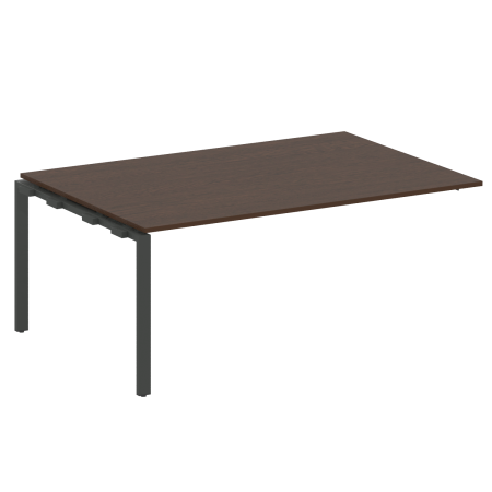 Проходной наборный элемент переговорного стола Metal System Style БП.ППРГ-5 1800x1235x750 (Венге Цаво/Антрацит металл)
