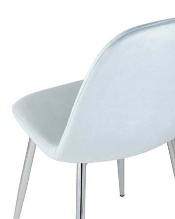 Стул Валенсия велюр пыльно-голубой хромированные ножки (Стул Валенсия пыльно-голубой)