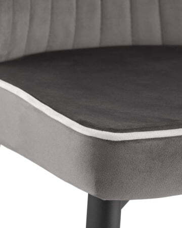 Стул Лоренс велюр антрацитовый (Стул Лоренс антрацитовый)