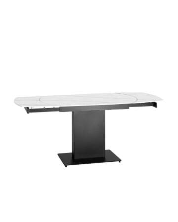 Стол обеденный Хлоя раскладной 120-180*90 керамика светлая (Стол обеденный Хлоя белый)