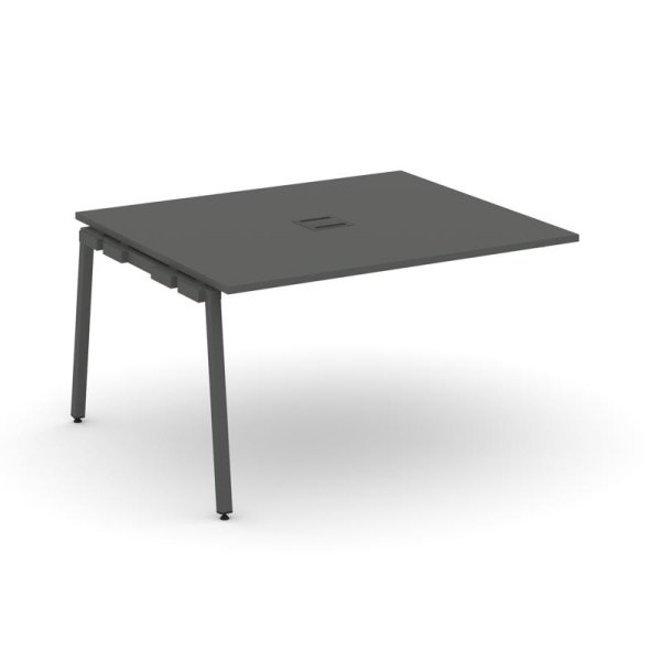 Проходной наборный элемент переговорного стола SN-4A.NSPRG-034 (1580х1180х750) (Антрацит/Металл Антрацит)