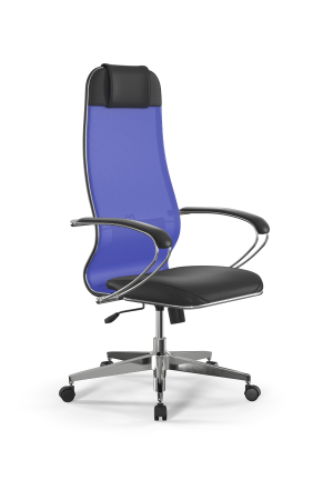 Кресло для руководителя Метта Sit 10 B1-115K - T+Extra /Um00/Wm12/K1cL(M09.B22.G18.W02) (Васильковый | Черный)