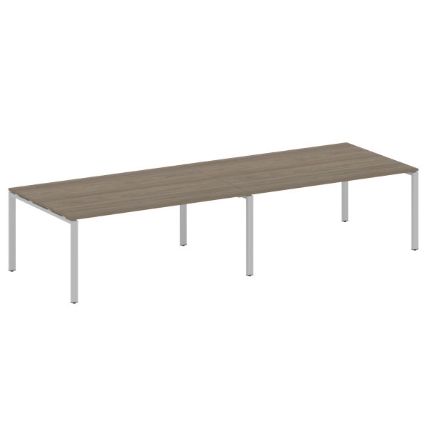 Переговорный стол 2 столешницы Metal System Style БП.ПРГ-2.5 3600x1235x750 (Вяз/Серый металл) Переговорный стол 2 столешницы Metal System Style БП.ПРГ-2.5 3600x1235x750 (Вяз/Серый металл)