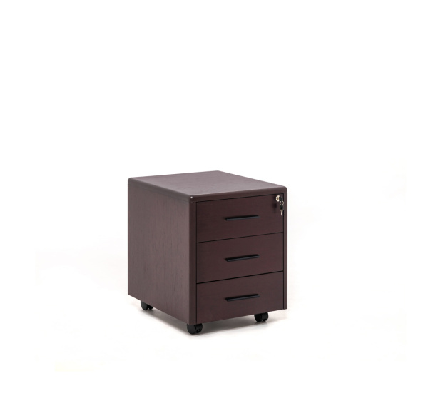 LEGNO Тумба подкатная 3 ящика (ПАЛИСАНДР) LEGNO Тумба подкатная 3 ящика (ПАЛИСАНДР)