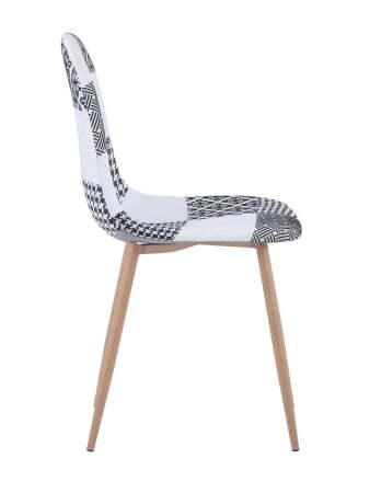 Стул Валенсия пэчворк черно-белый (Стул Валенсия черно-белый)