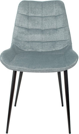 Стул для кухни KF-6_2 комплект 2шт серо-голубой Light 28 металл черный на ножках (KF-6/LT28_2) (Серо-голубой)
