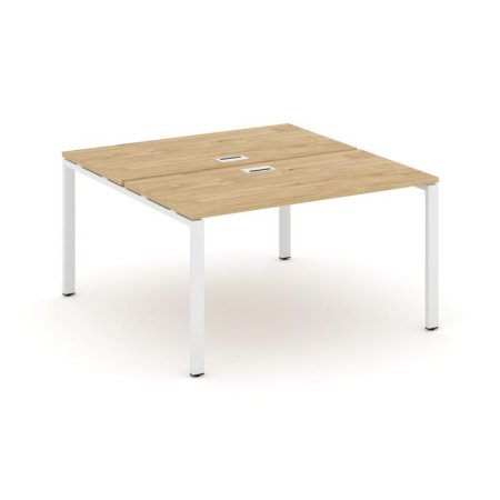 Рабочая станция 2-х сторонняя SN-6P.DRS-001 (980х1232х750) (Тиквуд Светлый/Металл Белый)