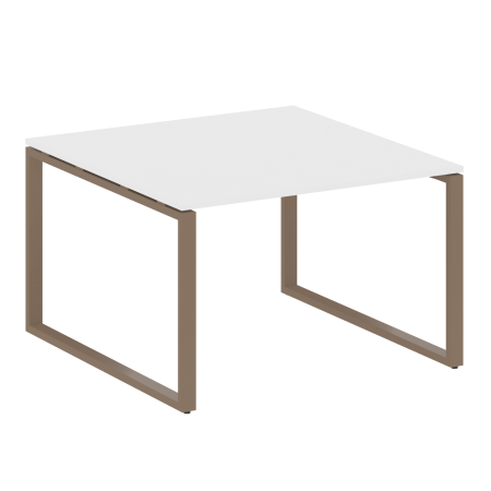 Переговорный стол 1 столешница Metal System Style БО.ПРГ-1.2 1200x1235x750 (Белый/Мокко металл)