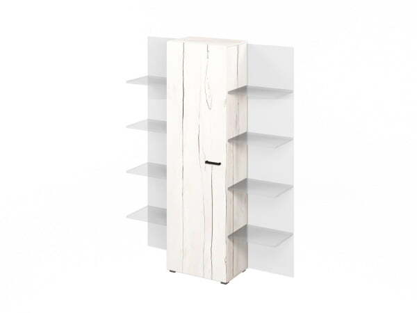 Шкаф для документов L-562 570х374х1916 (Таксония Айвори) Шкаф для документов L-562 570х374х1916 (Таксония Айвори)