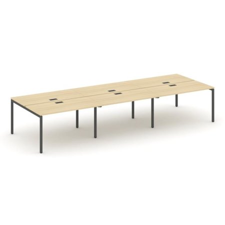 Рабочая станция 2-х сторонняя SN-4P.DRS-062 (3540х1232х750) (Акация Лорка/Металл Антрацит)