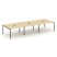Рабочая станция 2-х сторонняя SN-4P.DRS-071 (2940х1432х750) (Тиквуд Светлый/Металл Антрацит) Рабочая станция 2-х сторонняя SN-4P.DRS-071 (2940х1432х750) (Тиквуд Светлый/Металл Антрацит)