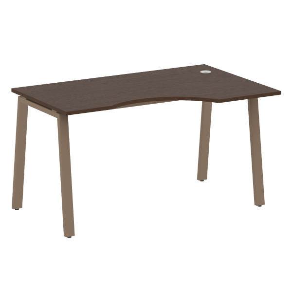 Стол криволинейный правый Metal System Style БА.СА-2 Пр 1400x900x750 (Венге Цаво/Мокко металл) Стол криволинейный правый Metal System Style БА.СА-2 Пр 1400x900x750 (Венге Цаво/Мокко металл)