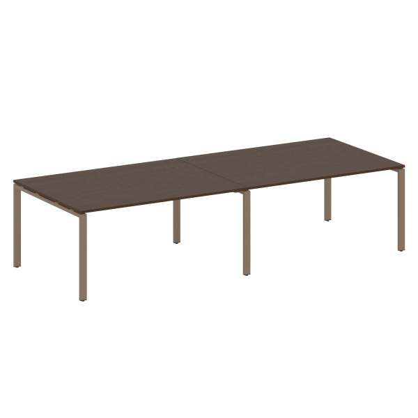 Переговорный стол 2 столешницы Metal System Style БП.ПРГ-2.4 3200x1235x750 (Венге Цаво/Мокко металл) Переговорный стол 2 столешницы Metal System Style БП.ПРГ-2.4 3200x1235x750 (Венге Цаво/Мокко металл)