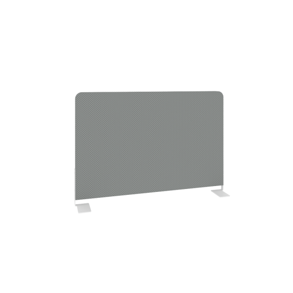 Экран тканевый боковой L600мм Б.ТЭКР-60 600x22x390 (Серый/Белый металл)
