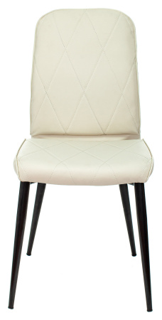 Стул для кухни KF-3 эко.кожа слоновая кость Orion-10 металл черный на ножках (KF-3/OR-10) (Слоновая кость)