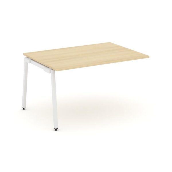 Проходной наборный элемент переговорного стола SN-4A.NSPRG-004.3 (1580х980х750) (Акация Лорка/Металл Белый)