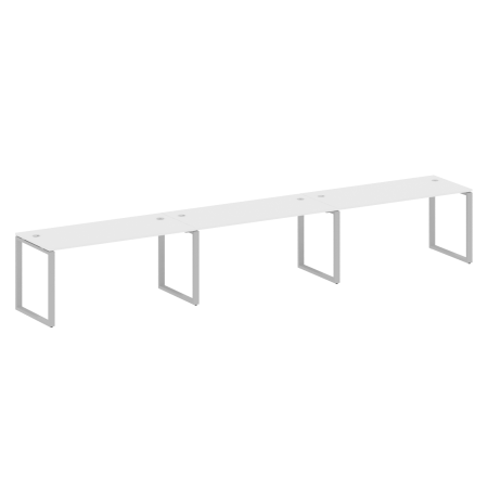 Рабочая станция Metal System Style БО.СМ-3.4 4800x720x750 (Белый/Серый металл)