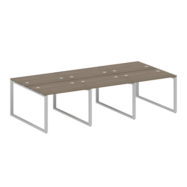 Рабочая станция Metal System Style БО.СМ-6.1 3000x1475x750 (Вяз/Серый металл) Рабочая станция Metal System Style БО.СМ-6.1 3000x1475x750 (Вяз/Серый металл)