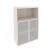 Шкаф средний широкий Onix O.ST-2.2R 800x420x1207 (Тиквуд Темный) Шкаф средний широкий Onix O.ST-2.2R 800x420x1207 (Тиквуд Темный)