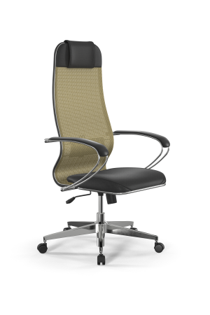 Кресло для руководителя Метта Sit 10 B1-115K - T+Extra /Um00/Wm12/K1cL(M09.B22.G18.W02) (Золотой | Черный)