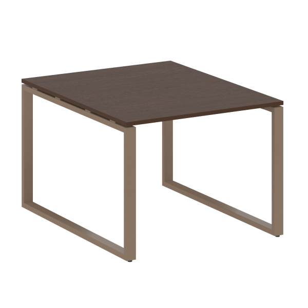 Переговорный стол 1 столешница Metal System Style БО.ПРГ-1.1 1000x1235x750 (Венге Цаво/Мокко металл)