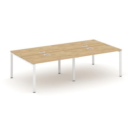 Рабочая станция 2-х сторонняя SN-6P.DRS-054 (3160х1632х750) (Тиквуд Светлый/Металл Белый)