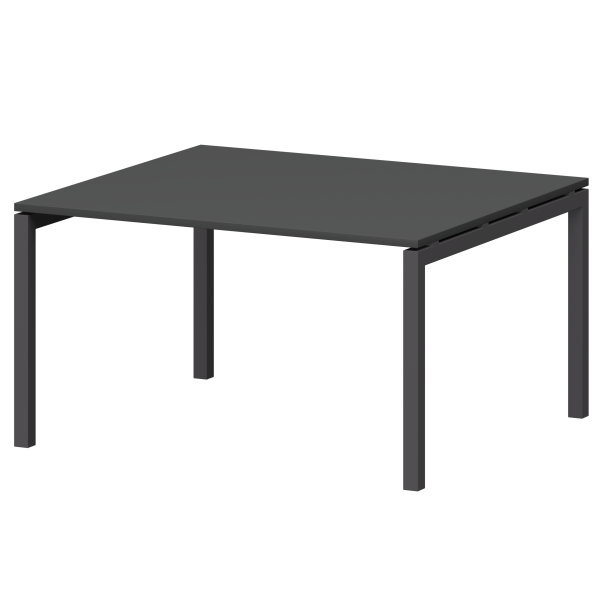 Стол переговорный на металлокаркасе Смарт СМСП-П-16.123.Пр50 1600x1236x750 (Графит/Антрацит)