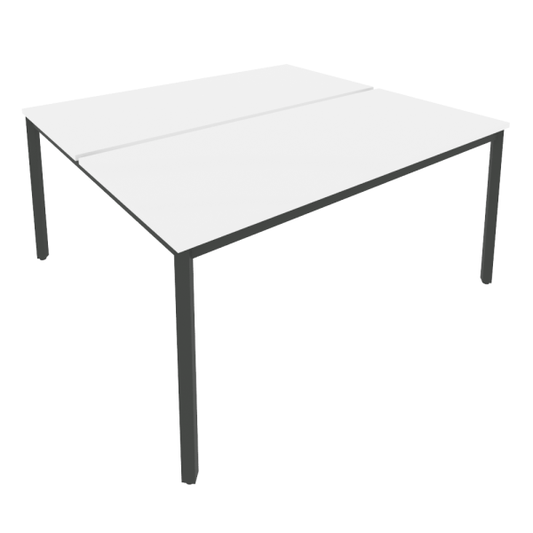 Рабочая станция на металлокаркасе Slim С.СП-6.3 1580x1475x750 (Белый/Антрацит металл)